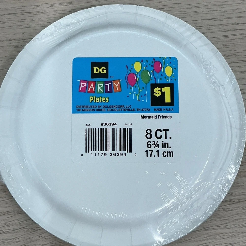 Mermaid Party Plates and Napkins Set